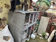 Cage for birds and hen