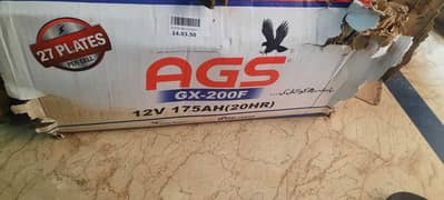 AGS Battery 175Amp 12 volt 27 plates