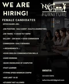 Female Candidates Need For Marketing & Sales