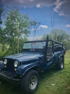 Cj7 Wheelie Jeep Blue