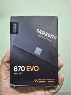 Samsung 870 EVO 500GB 2.5" DRAM SATA-III SSD - 100% Health
