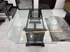 Dining Table with Glass Top