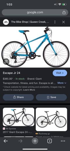 Giant escape jr junior