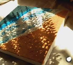 BEACHY WAVES  TEXTURED PAINTING CANVAS