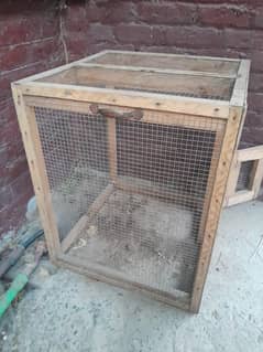 Strong wooden big size cage