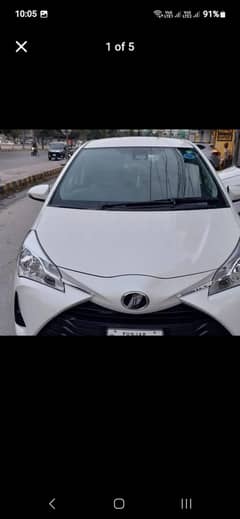 Toyota Vitz pearl white in lush condition 4 Grade