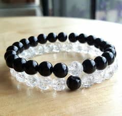 glass beads black, white all clr available