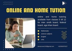 ONLINE AND HOME TUTORING