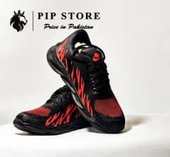 Comfortable joggers Black anr red addition