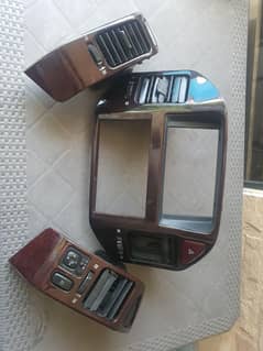 mitsubishi pajero air vents and wooden frame