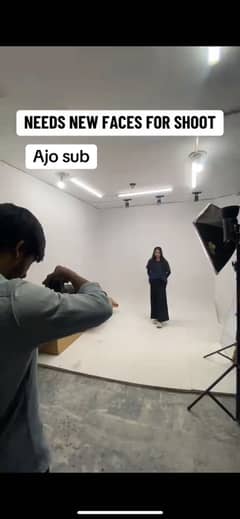 We need new faces male and female for shoot
