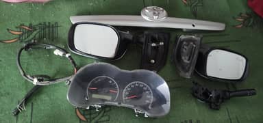 TOYOTA CAROLLA AXIO 2007-20012 Speed meter+side mirror+Bick bati+ etc