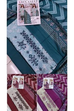 lawn embroided 3pcs