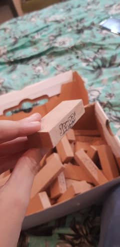 Jenga game used without box 60 pc