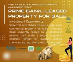 Commercial Investment Shops Rented to Prominent Bank on Main University Road