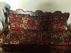 wooden sofa