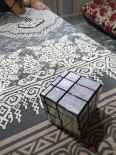 silver mirror cube