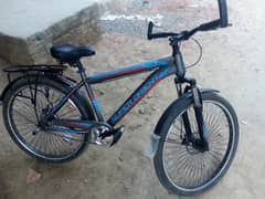 Doble wire rims, disk break, beautiful addition only three days use