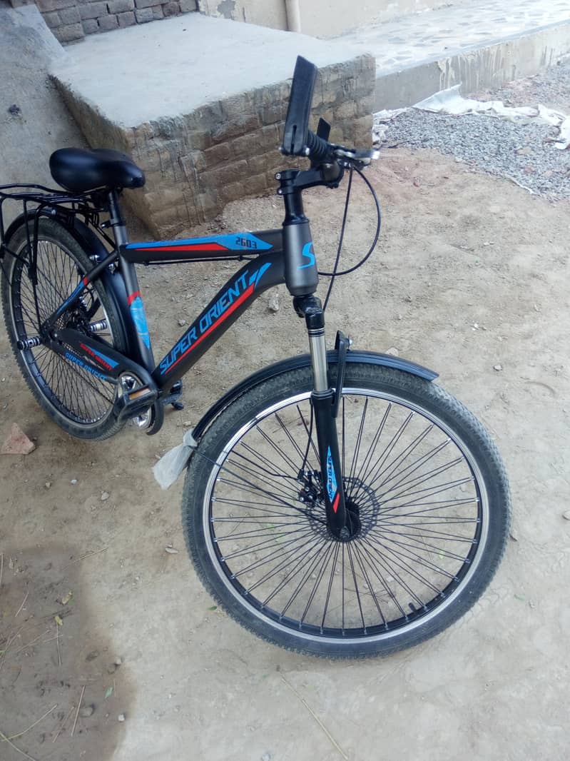 Doble wire rims, disk break, beautiful addition only three days use 1