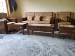 6 seater sofa seat with tables set