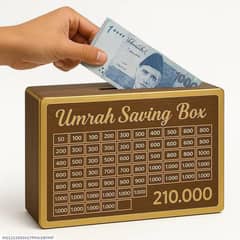 6 in 1 Customized Umrah Saving Box + Free Delivery All Over Pakistan