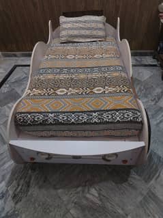 Kids car bed with mattress