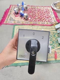 Rino Rotary Change over Switch 63A 3pole ON/OFF/ON (1-0-2)