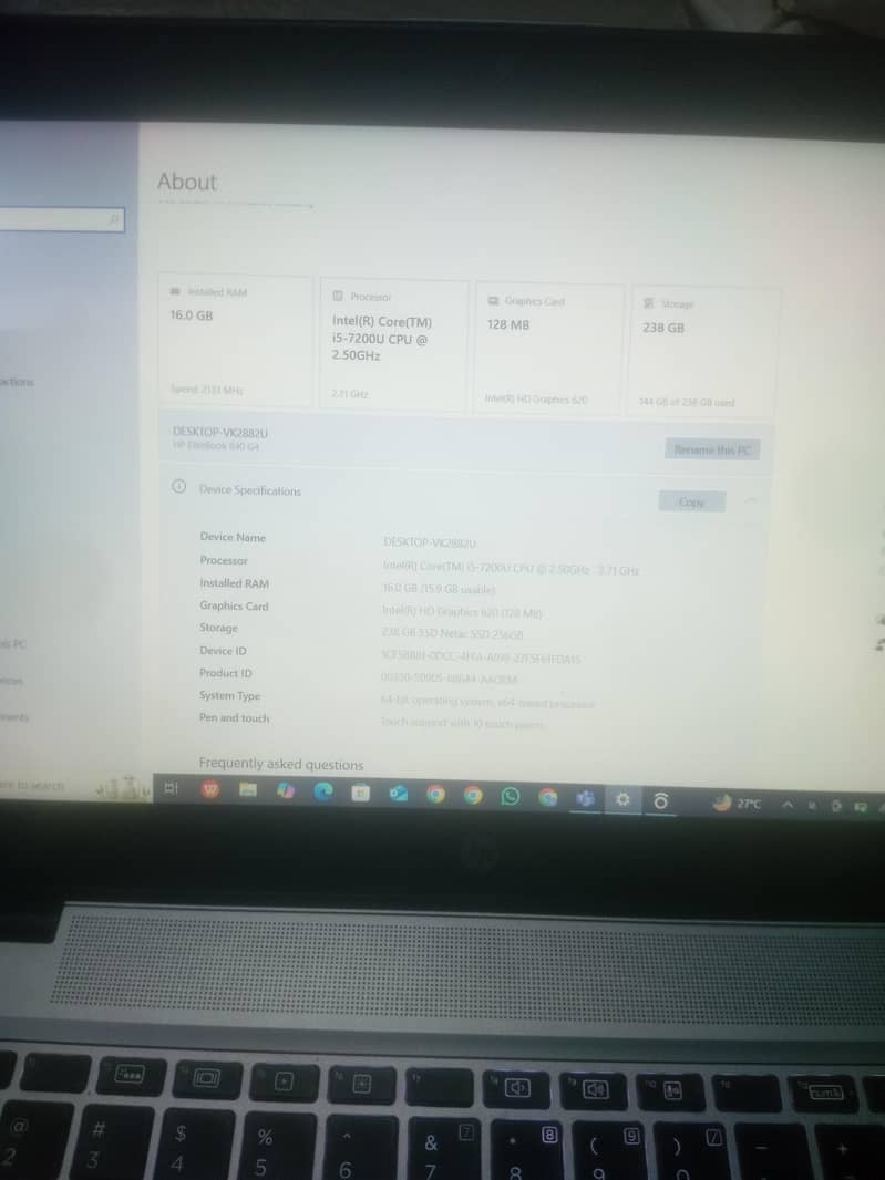 Hp core i5 7th generation touch screen powerful machine 1
