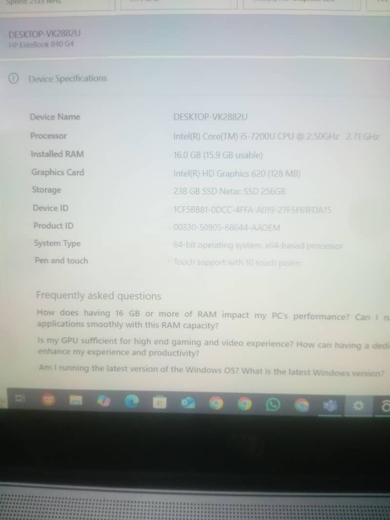 Hp core i5 7th generation touch screen powerful machine 3