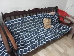 5 seat sofa set good wood