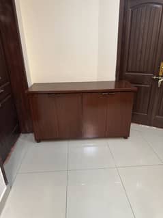 MDF - Brown Console Table/Chester Cabinet