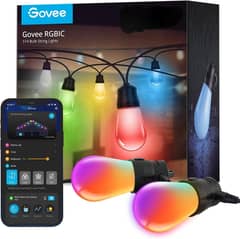 Govee RGB S14 Bulb String lights 24ft - NEW