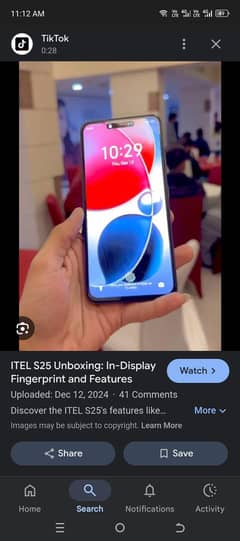 Itel s25 6+6 128