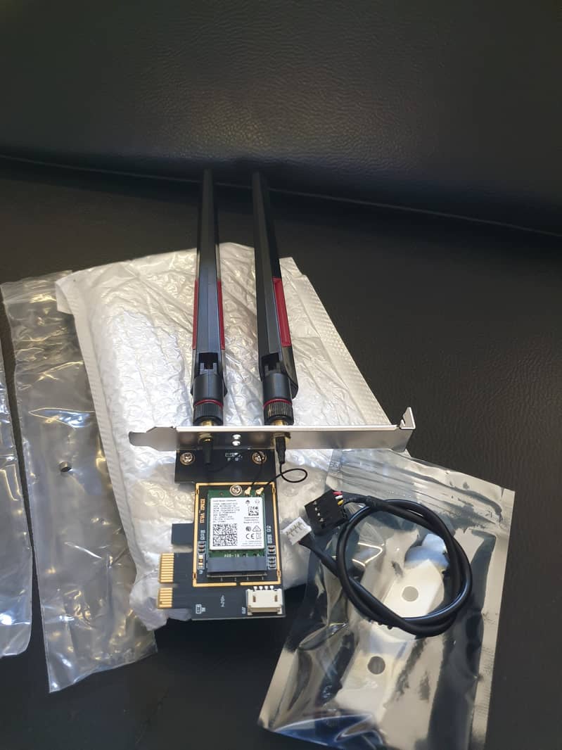 Intel Wifi 6 Card, 9th Gen, 10DBI Asus Antenna, 2030MB, 5G + Bluetooth 1
