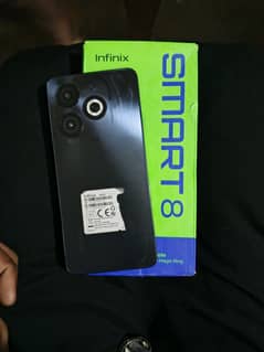 Infinix smart 8 4+4gb 64gb with box 10/9 total original garrinty
