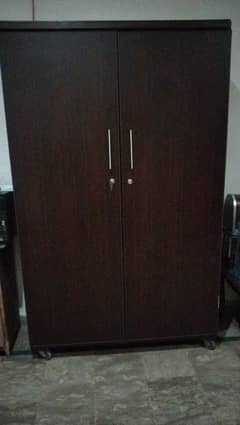 wooden wardrobe