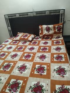 Double bed with metres