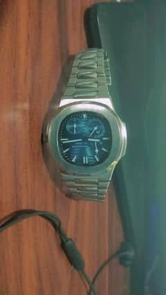 Patek Phllpe Watch Moonface Blue Dial Watch