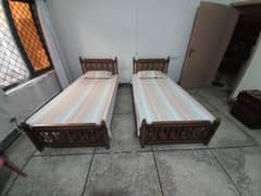two single beds for sale with mattress