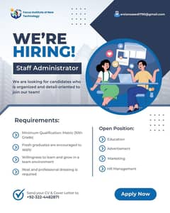 Hiring male and females for job's