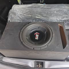 Amplifier 4 chanal nd woofer with box