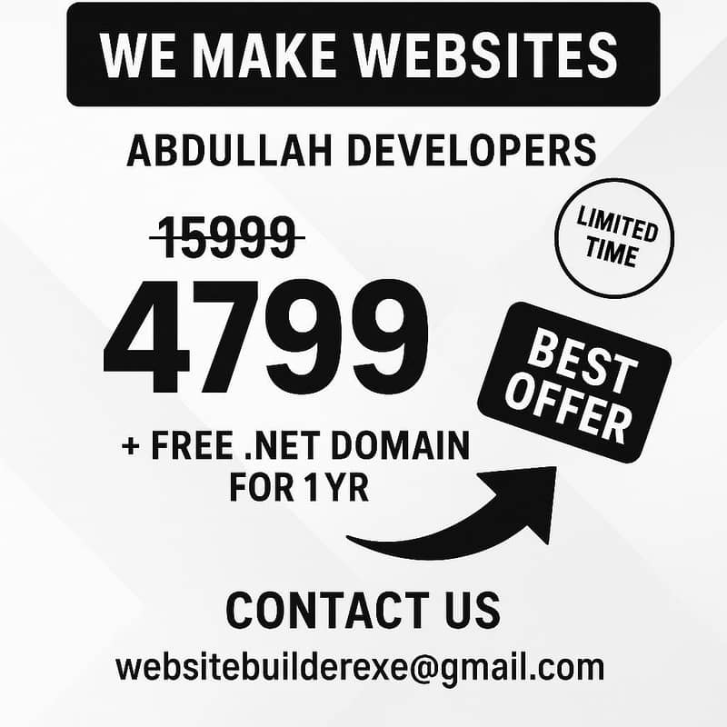 4799Rs Web Developement | Top SEO | Free . net Domain For 1Year 0