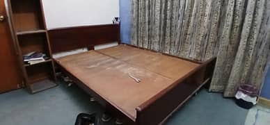 Full Size Double Bed Along with Mattress