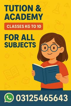 Class kg to metric tution for arts and science available
