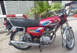 Honda CG 125 Red 2022 Model Urgent Sell Garden west