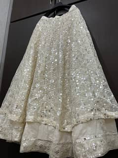 off white lehnga shirt