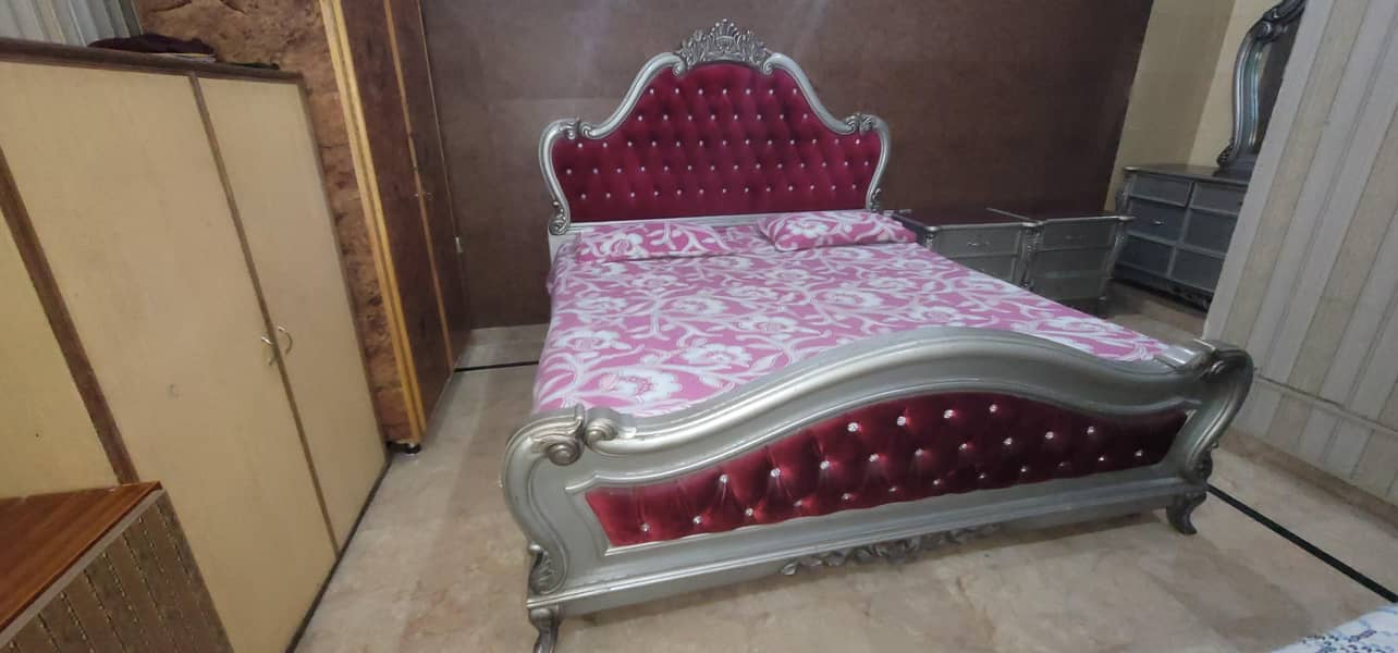Bed Set with Side table And Dressing Table 0