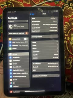Ipad mini 6 64gb with box and cable