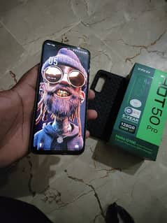 Infinix Hot 50 pro Complete Saman 10/10 condition in 10 month warranty