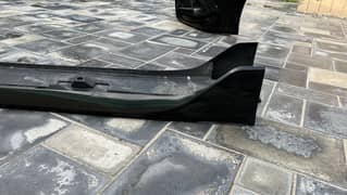 Civic x type R side panel splitters